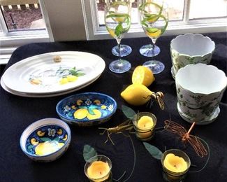 A Collection of Italian Pottery and Ceramics