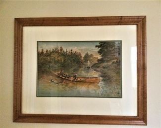 Listed Artist Fredrick S Cozzens 1889 Original Watercolor