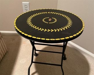 Laurel Design, Yellow and Black Bistro Table