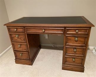 Leather Top Desk by Sligh