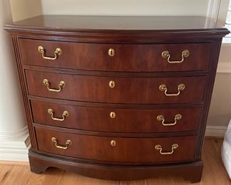 Mahogany Bow Style Front, Chest of Drawers