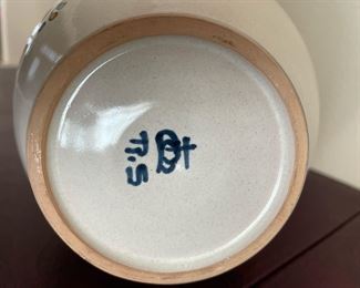 Pitcher with Floral Design Marked with R.S. Crown