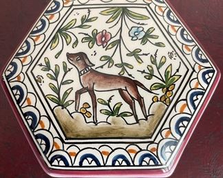 Hand Painted Trinket Box, Made in Portugal