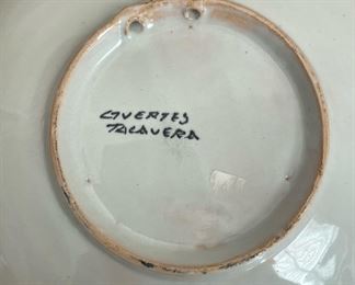 Two Guertes Talavera Hanging Wall Plates, Made in Mexico