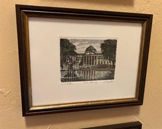 Signed and Numbered Print of the Kurhaus, Spa House