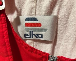 Red and White Elho Coveralls