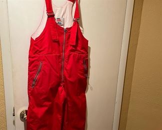 Red and White Elho Coveralls