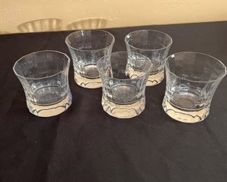 Set of 5 Clear Whiskey/Scotch Glasses