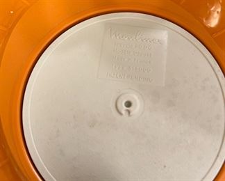 1970 Orange Moulinex Salad Spinner, Made in France