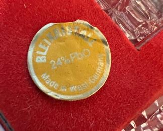 1960's West German Crystal Napkin Rings