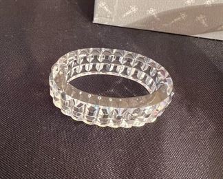1960's West German Crystal Napkin Rings