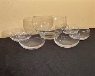 Glass Bowl Set, 5 Salad Bowls, Mixing Bowl