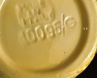 Hand Painted Lemon Pitcher, Made in Italy - 10095 G