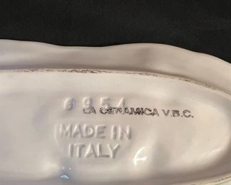 Hand Painted Olive Plate, Made in Italy - 6954