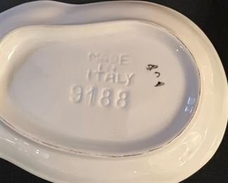 Set of 5 Small Lemon Plates, Made in Italy -3033,9188,9187