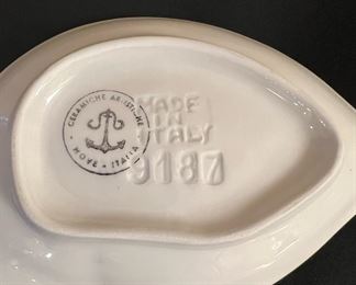 Set of 5 Small Lemon Plates, Made in Italy -3033,9188,9187