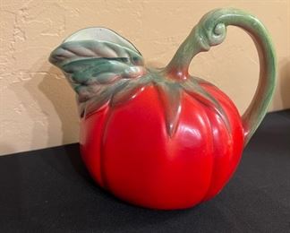 Tomato Pitcher, Hand Painted and Made in Italy
