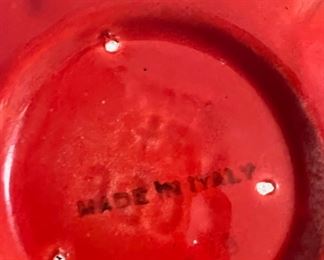 Tomato Pitcher, Hand Painted and Made in Italy