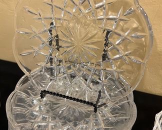 Set for 8 Crystal Desert Bowls and Plates