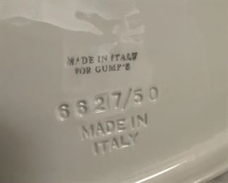 Gumps Ceramic Platter/Serving Tray, Made in Italy - 6627/50