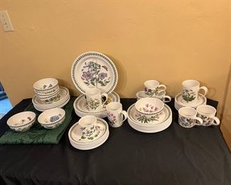 Set for 6 of Portmeirion China - The Botanic Garden