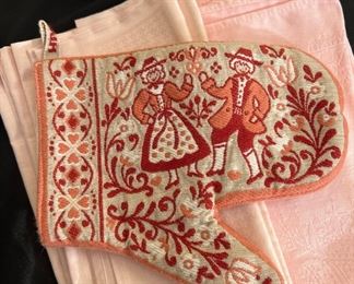 Austrian Folk Art Oven Mitt