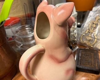 St Clement, French Majolica Pig Pitcher