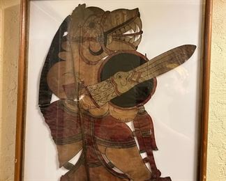 Framed Artwork of Rakshasa with Horse Head, Made in India