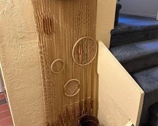 Macrame Wall Hanging, Copper Bucket