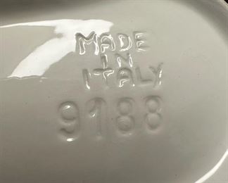 Set of 5 Small Lemon Plates, Made in Italy