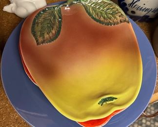 Hand Painted Fruit Plates, Made In Italy -9873, 9872/21, 10230