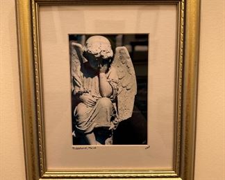 Gold Framed Print of Angel From Biddeford, Maine