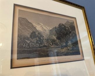 The Jungfrau, and Opening of the Lauterbrunnen Valley Framed Print