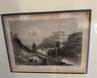 Gold Framed Print of Tolede
