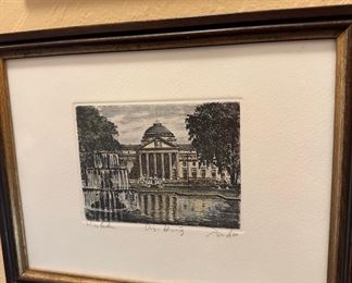 Signed and Numbered Print of the Kurhaus, Spa House