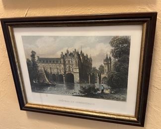 Framed Print of Chateau De Chenonckaux