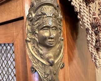 French Armoire with Intricate Inlaid Marquetry