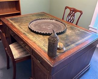 Leather Top Executive Desk