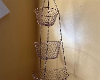 Three Tier Hanging Fruit Basket
