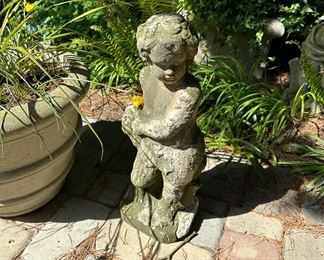 Cherub Cement Statue