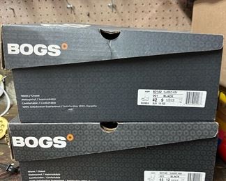 2 Pairs of Bogs Rubber Boots, Size 9, 12