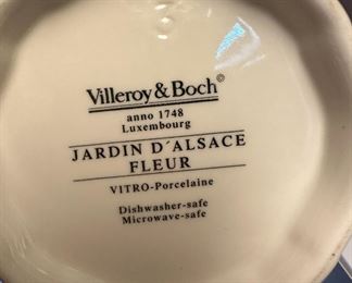 Villeroy & Boch, "Jardin D'Alsace Fleur" Pitcher - Made in Luxembourg