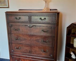Ornately Carved Tall Dresser