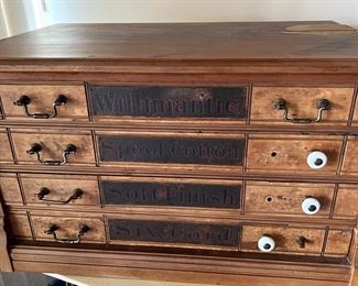 Antique Spool Cabinet
