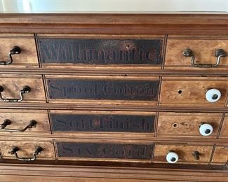 Antique Spool Cabinet