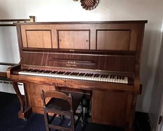George Steck Upright "Pianola" Piano