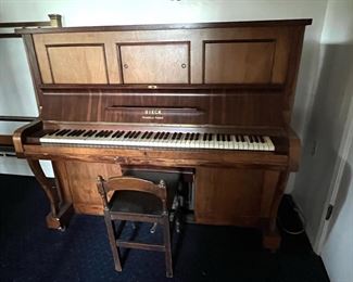George Steck Upright "Pianola" Piano