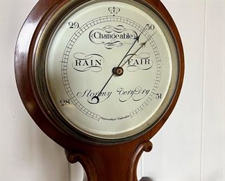 Changeable Rosewood Banjo Barometer