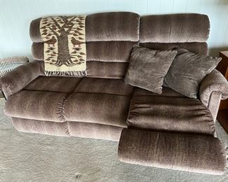 Brown Reclining Couch