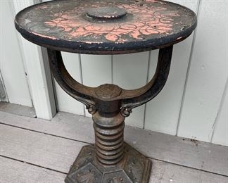 Antique Cast Iron Water Heater Stand
